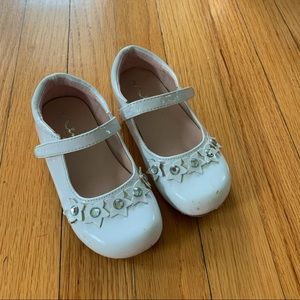 Girls Size Toddler 9 Nina White Mary Jane Dress Shoes